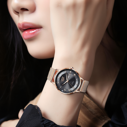 LuxeTime Rose Gold Watch