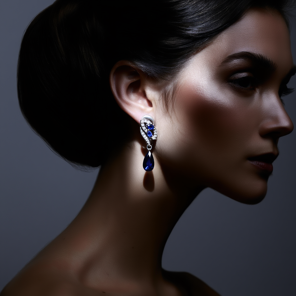 Sapphire Glow Earrings
