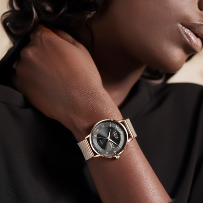 LuxeTime Rose Gold Watch