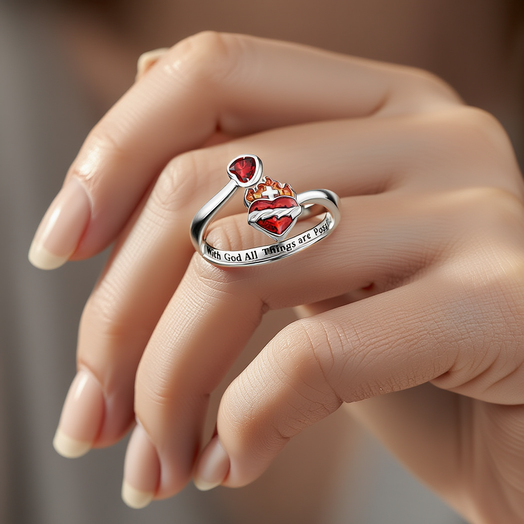 Faith Heart Ring