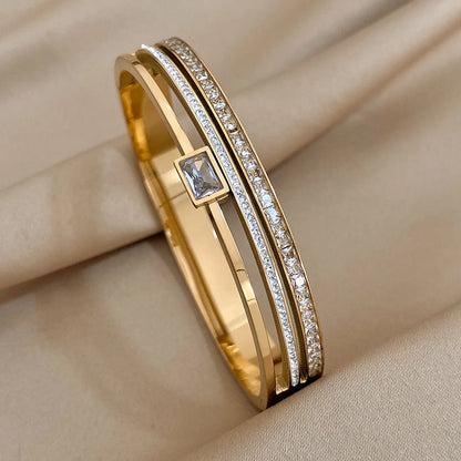 Grace Gold Bracelet with Crystals