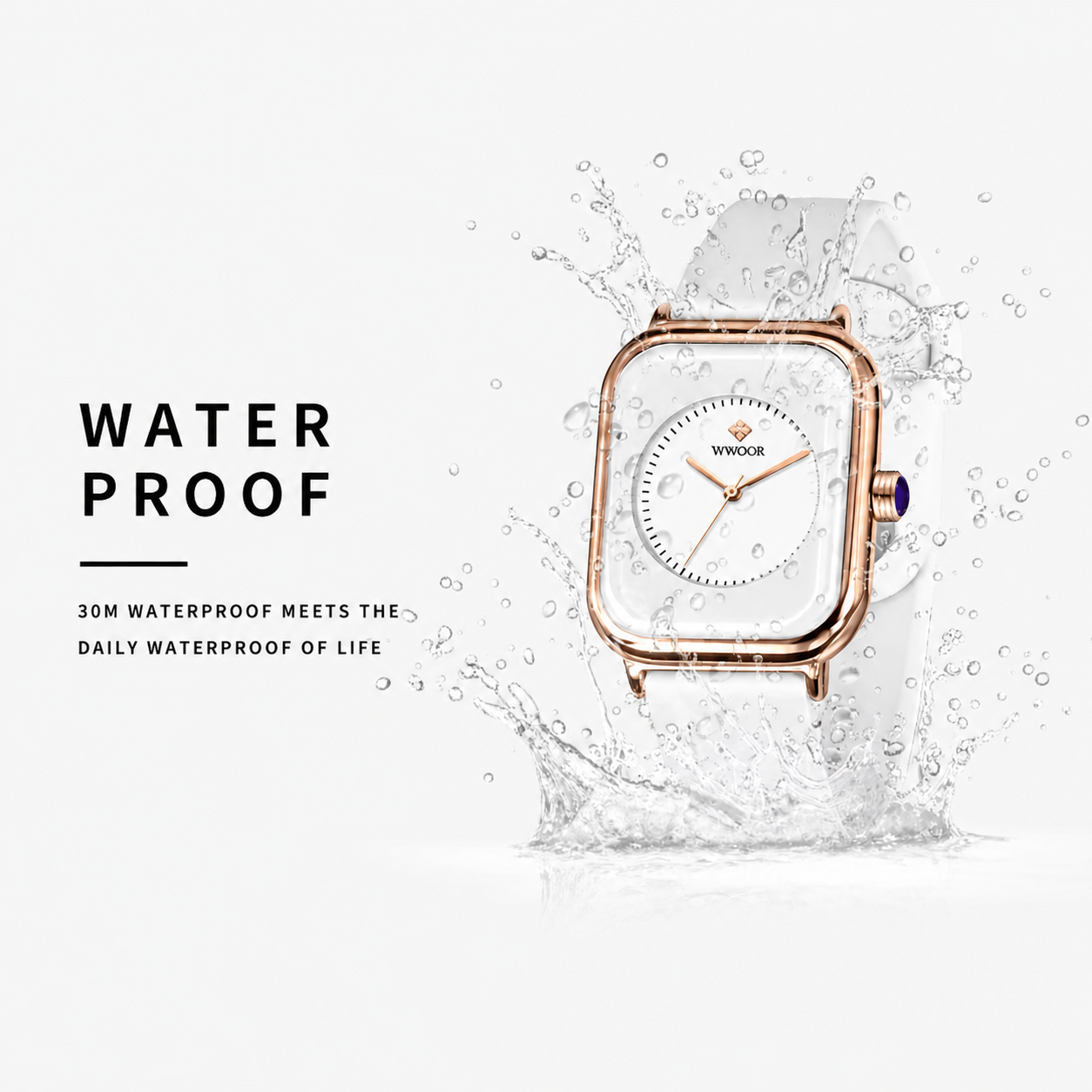 WWOOR Velora – Women's Square Quartz Watch