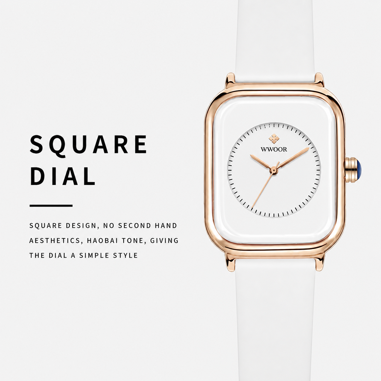 WWOOR Velora – Women's Square Quartz Watch