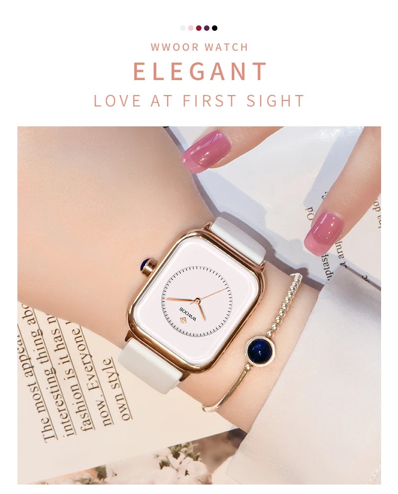 WWOOR Velora – Women's Square Quartz Watch
