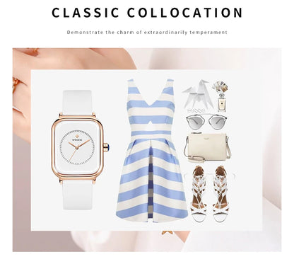 WWOOR Velora – Women's Square Quartz Watch