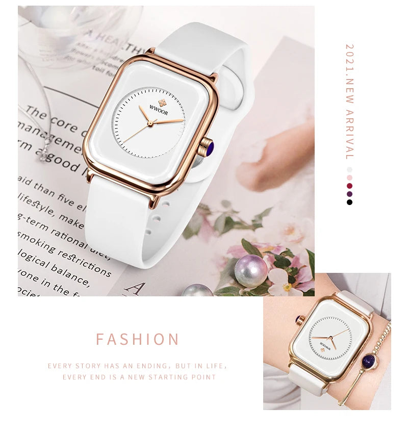 WWOOR Velora – Women's Square Quartz Watch
