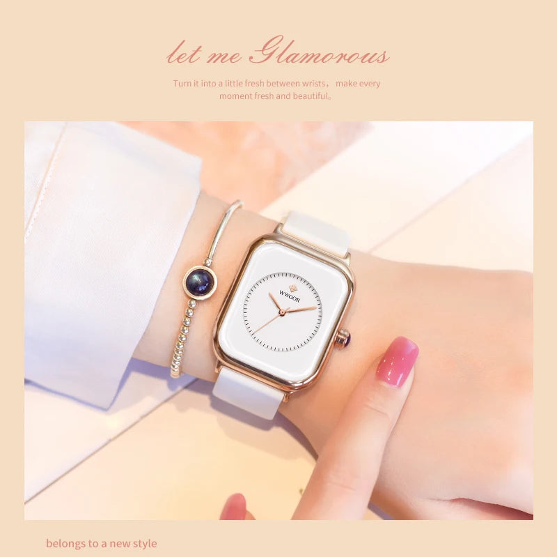 WWOOR Velora – Women's Square Quartz Watch
