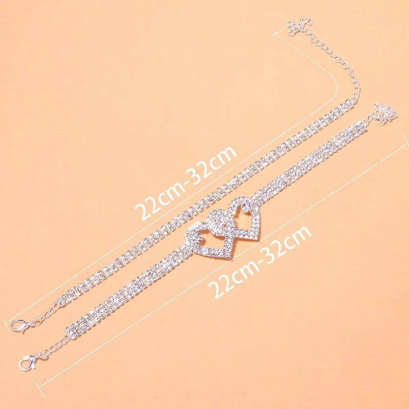 Two Heart Anklet