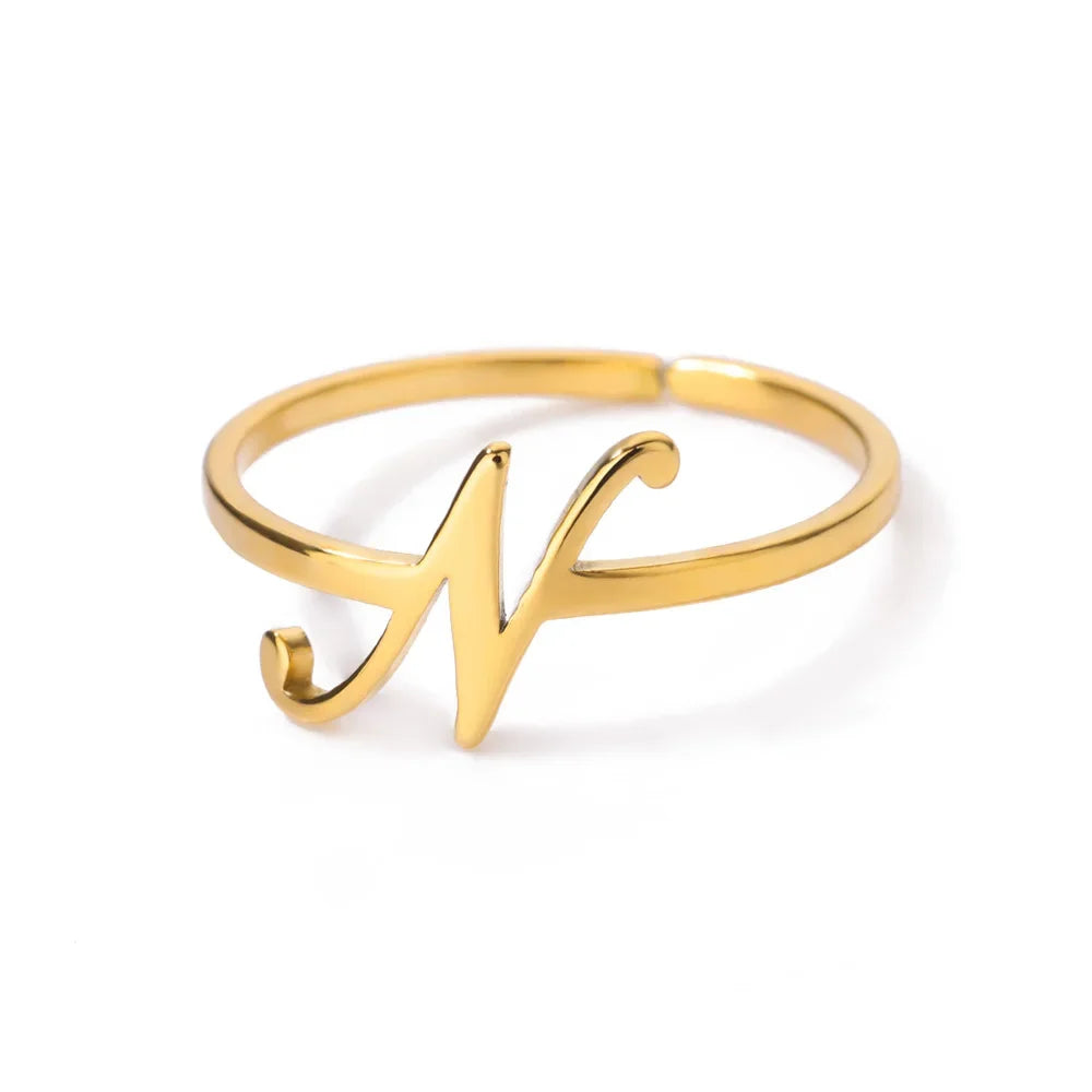 Signature Letter Ring
