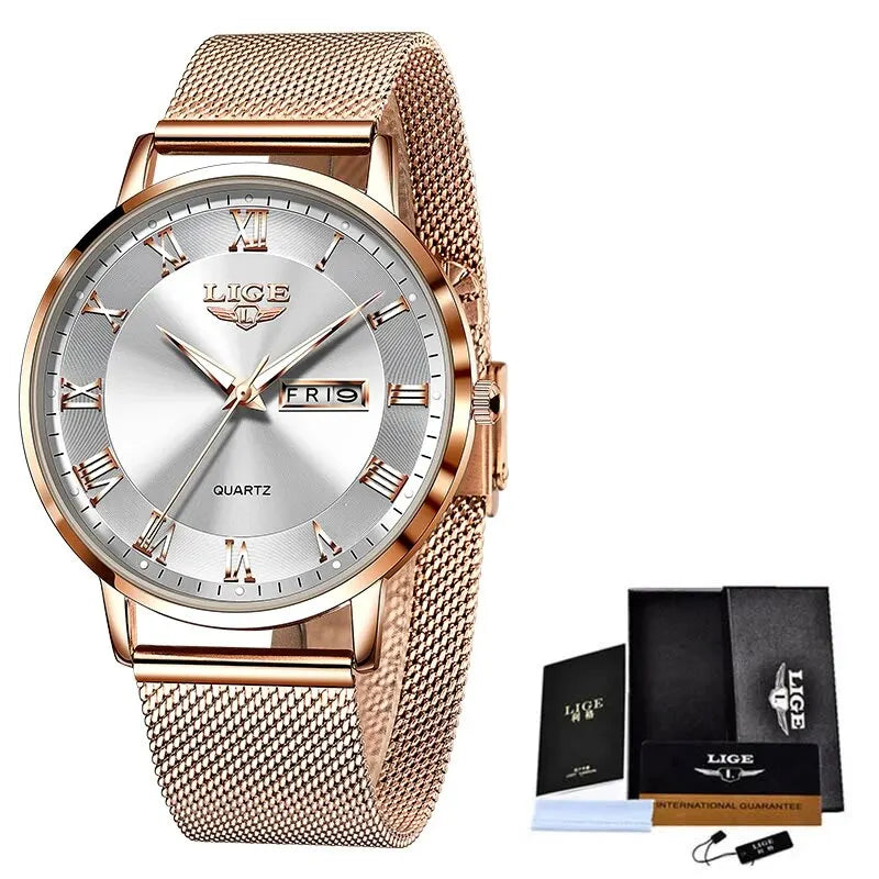 LuxeTime Rose Gold Watch
