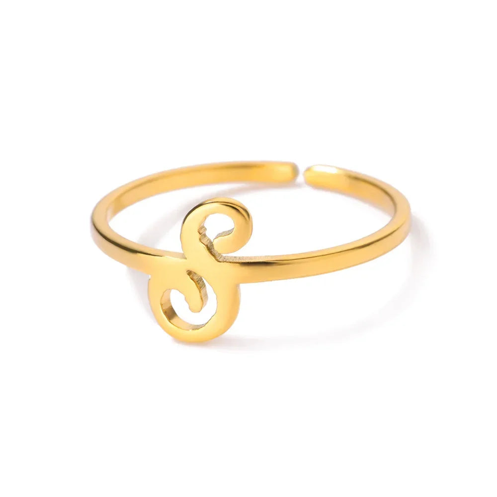 Signature Letter Ring