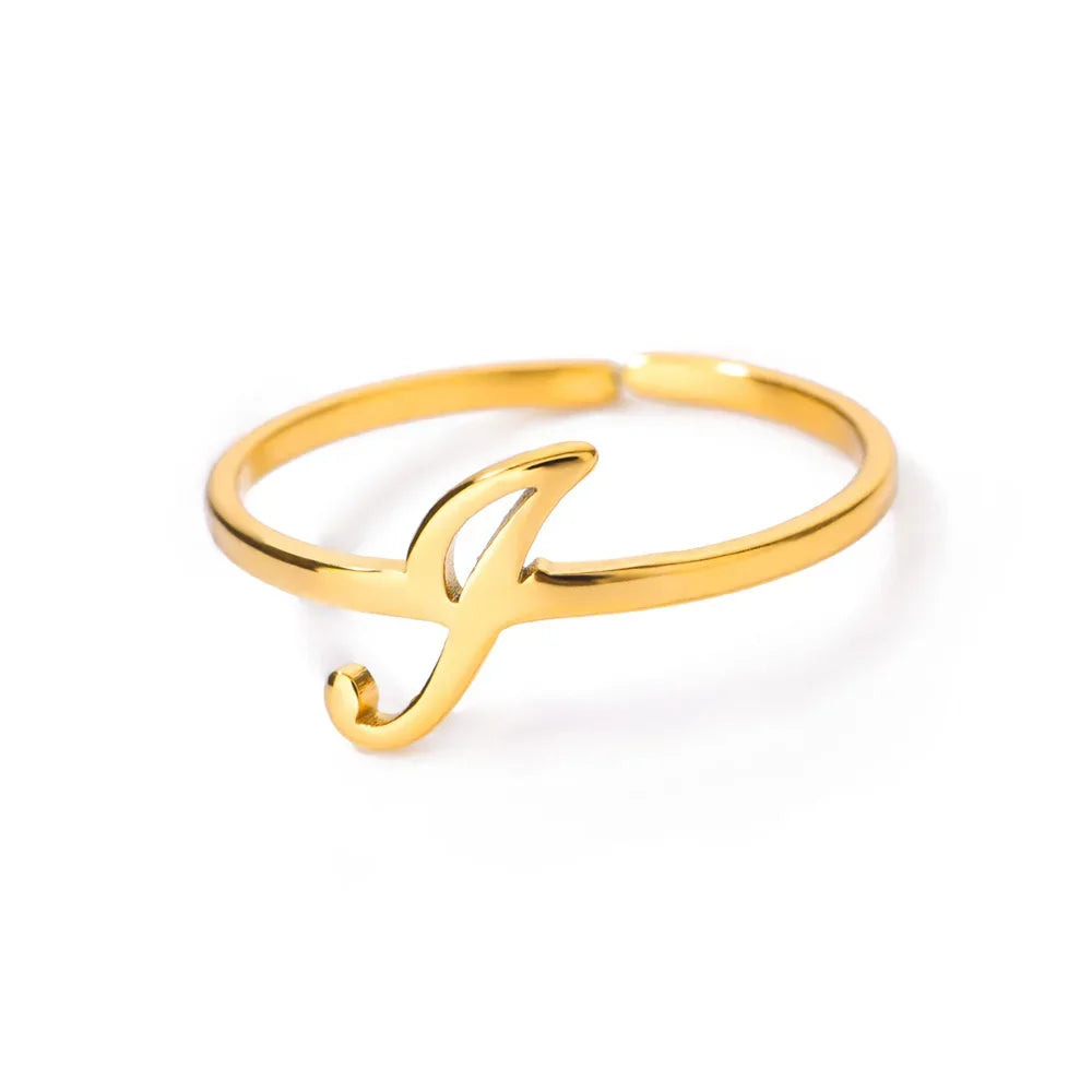 Signature Letter Ring