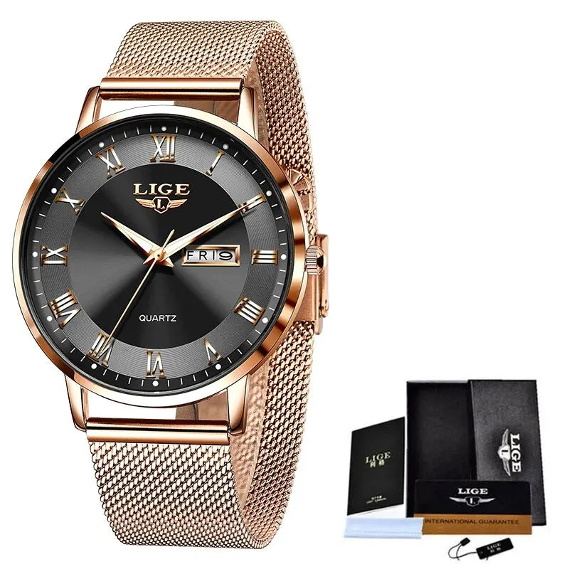 LuxeTime Rose Gold Watch