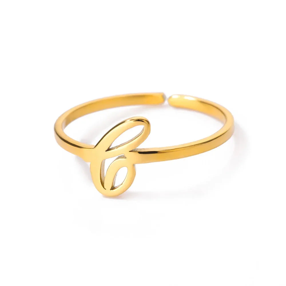 Signature Letter Ring