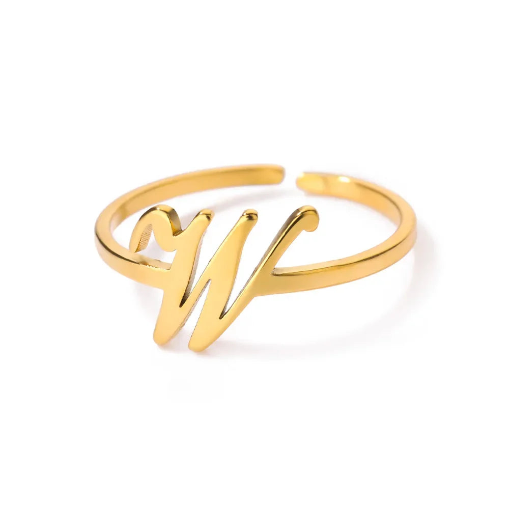 Signature Letter Ring