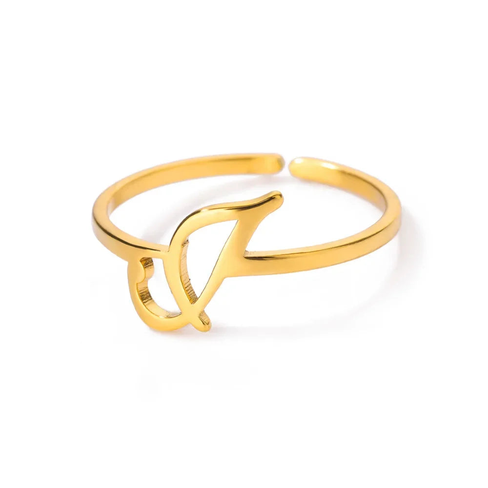 Signature Letter Ring