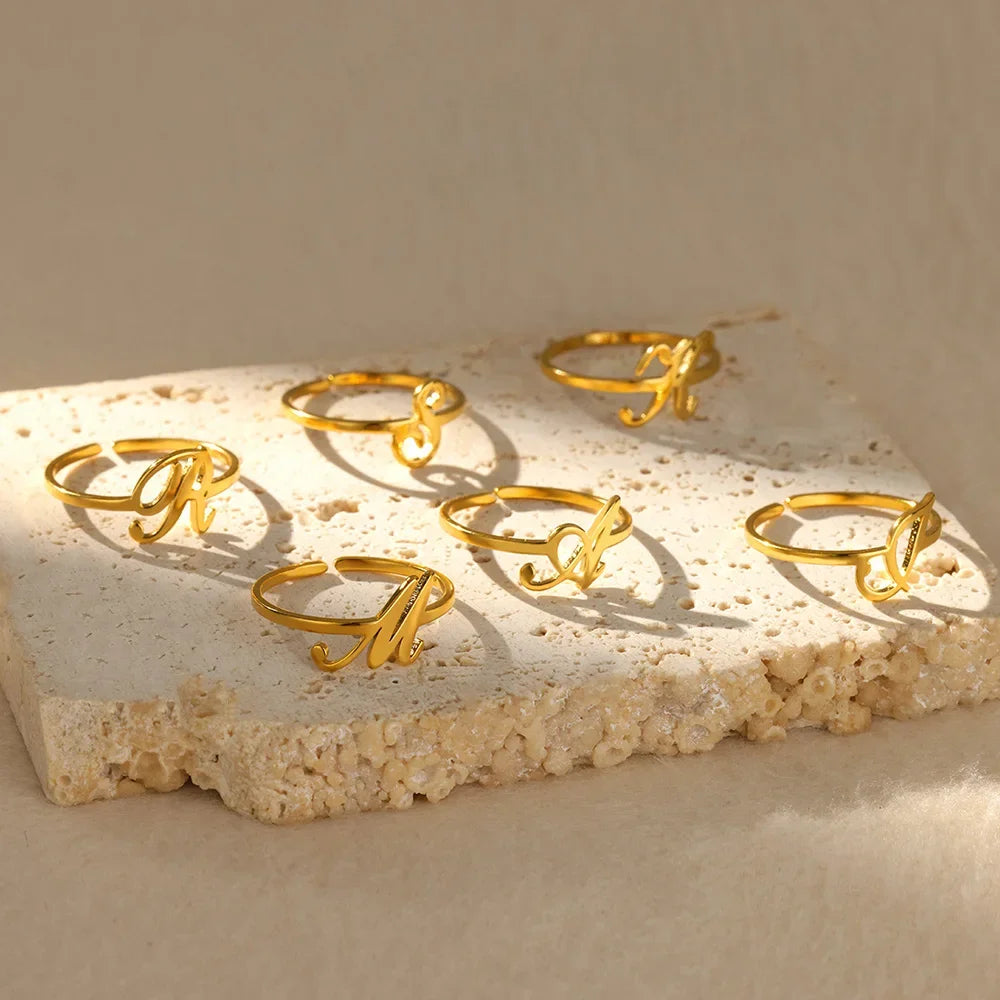 Signature Letter Ring