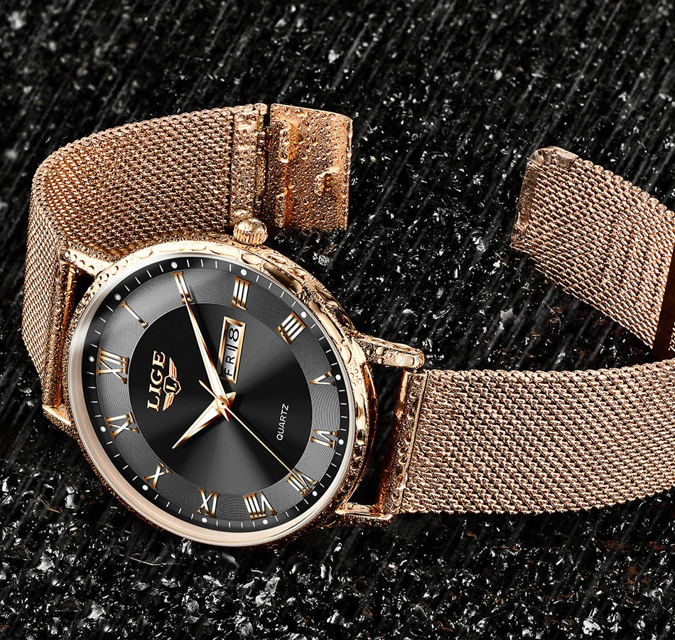 LuxeTime Rose Gold Watch