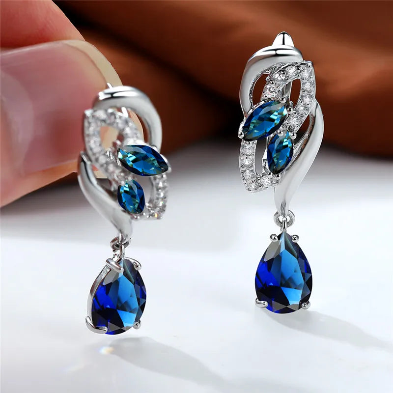 Sapphire Glow Earrings