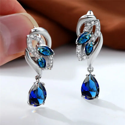Sapphire Glow Earrings