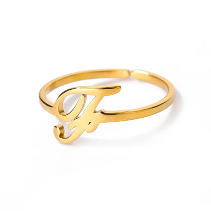 Signature Letter Ring