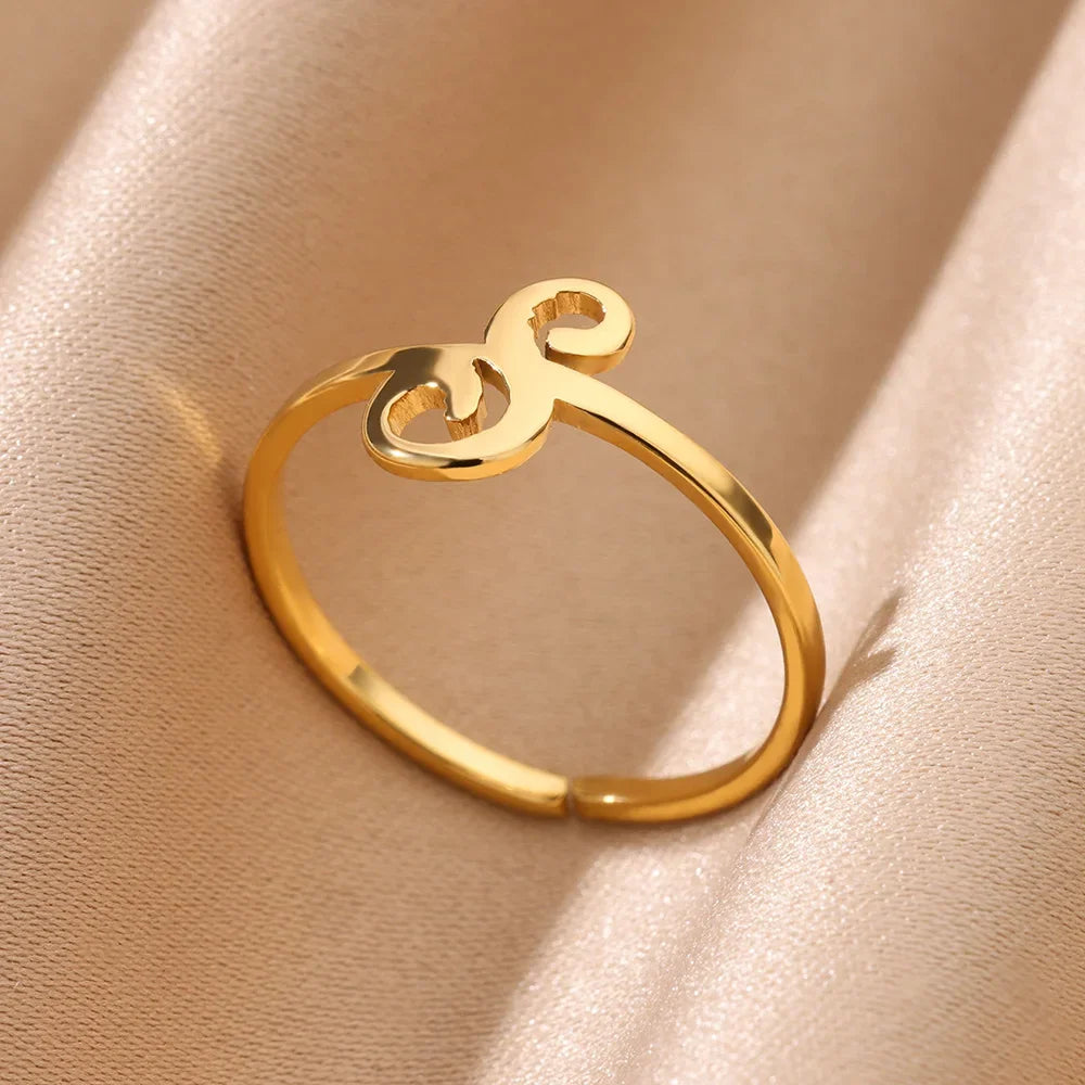 Signature Letter Ring