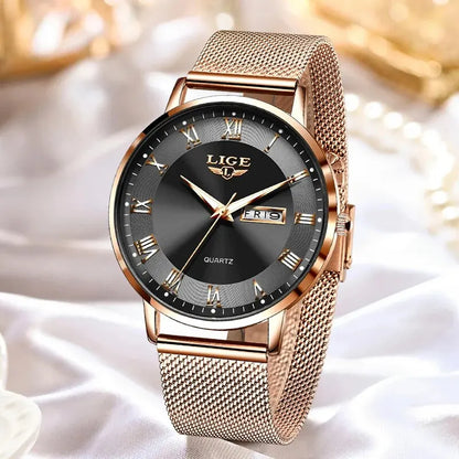 LuxeTime Rose Gold Watch