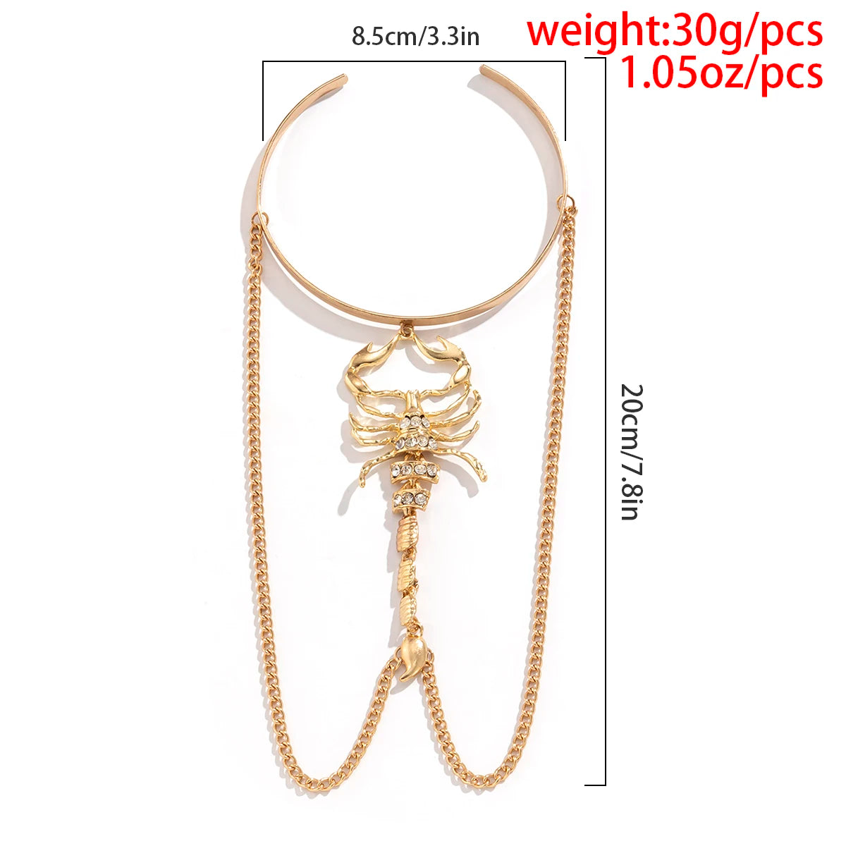 Golden Scorpion Cuff