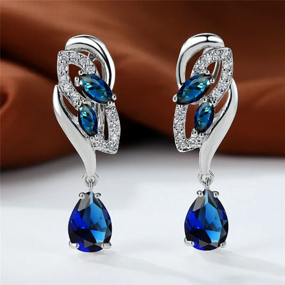 Sapphire Glow Earrings