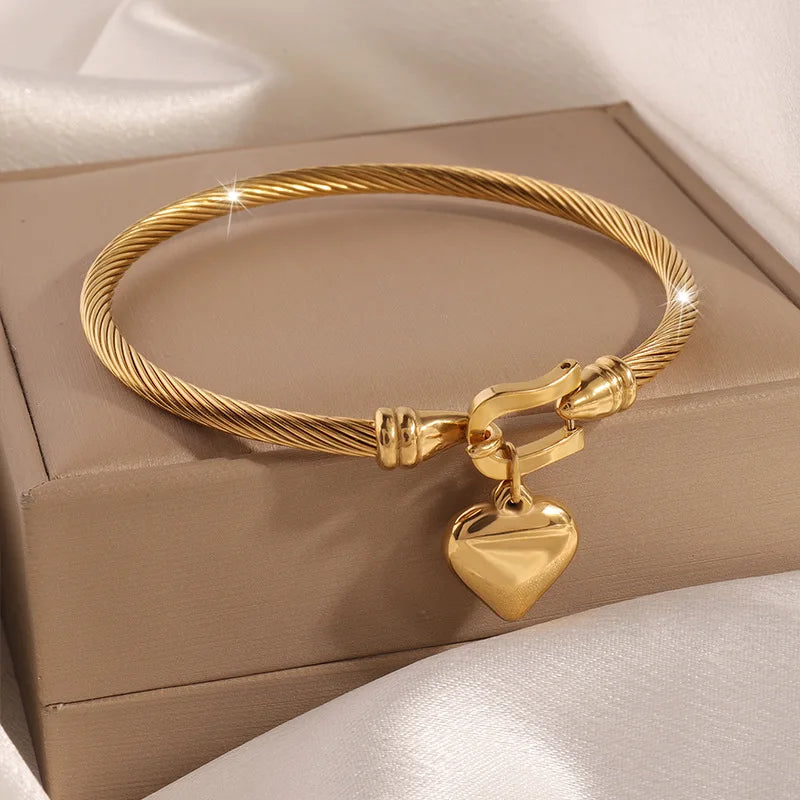 Shining Heart Bangle