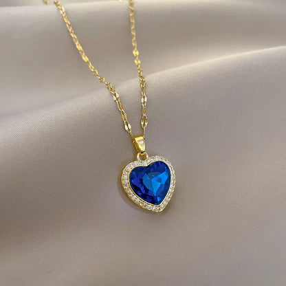Azure Heart Necklace