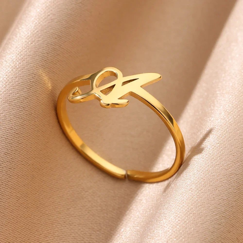 Signature Letter Ring
