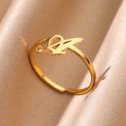 Signature Letter Ring