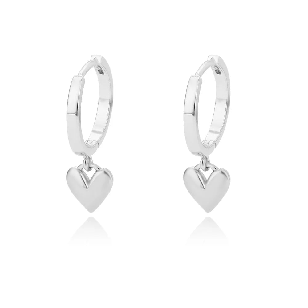 Heart Drop Earrings