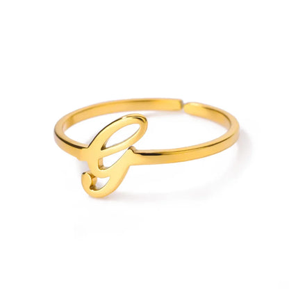 Signature Letter Ring