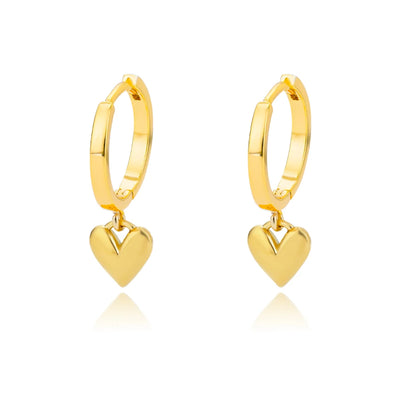 Heart Drop Earrings