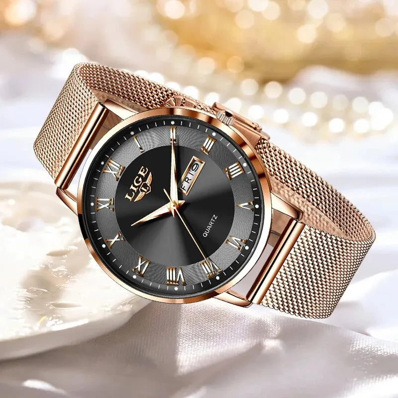 LuxeTime Rose Gold Watch
