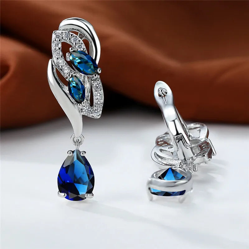 Sapphire Glow Earrings