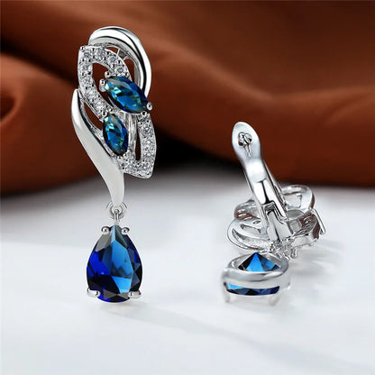 Sapphire Glow Earrings