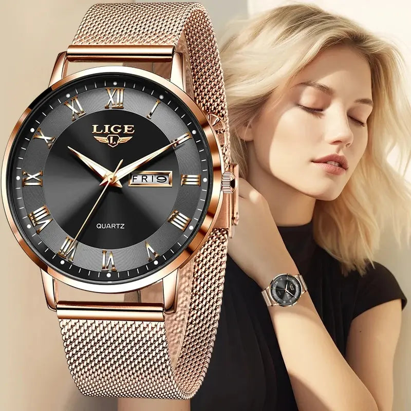 LuxeTime Rose Gold Watch
