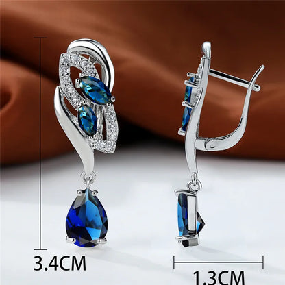 Sapphire Glow Earrings