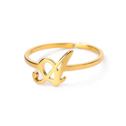Signature Letter Ring