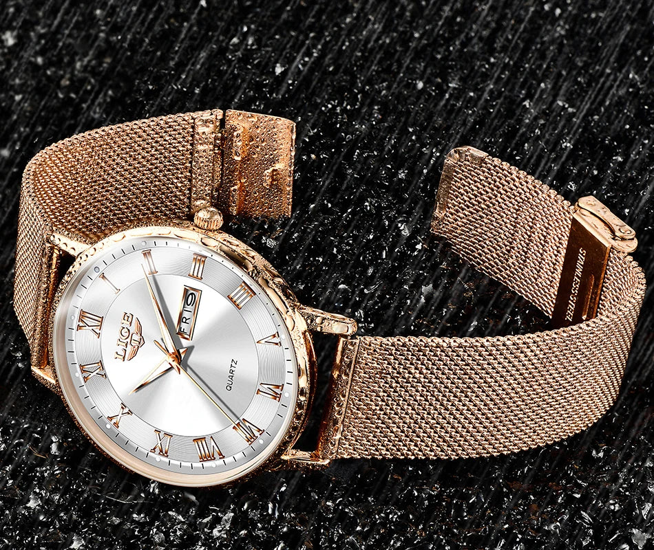 LuxeTime Rose Gold Watch