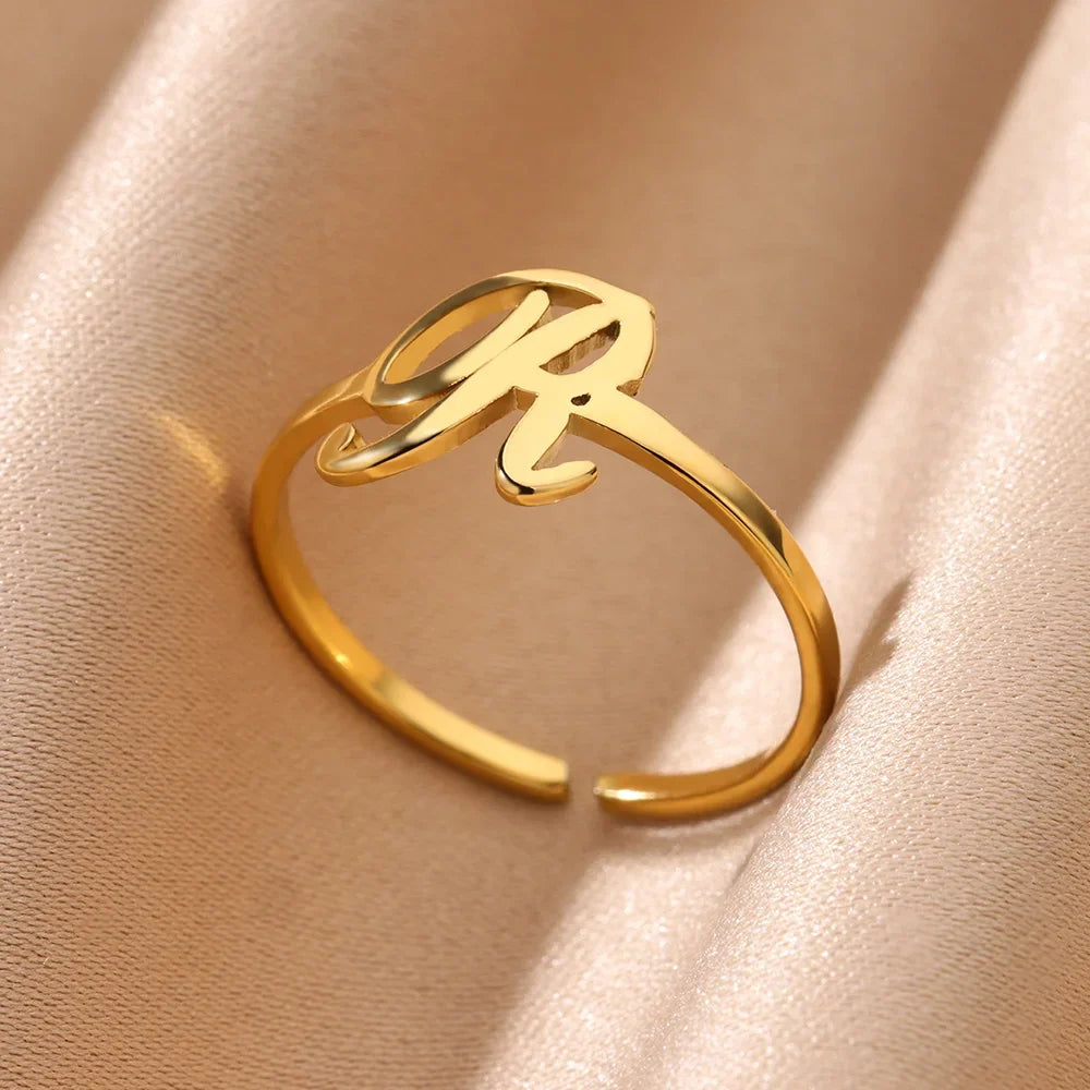 Signature Letter Ring