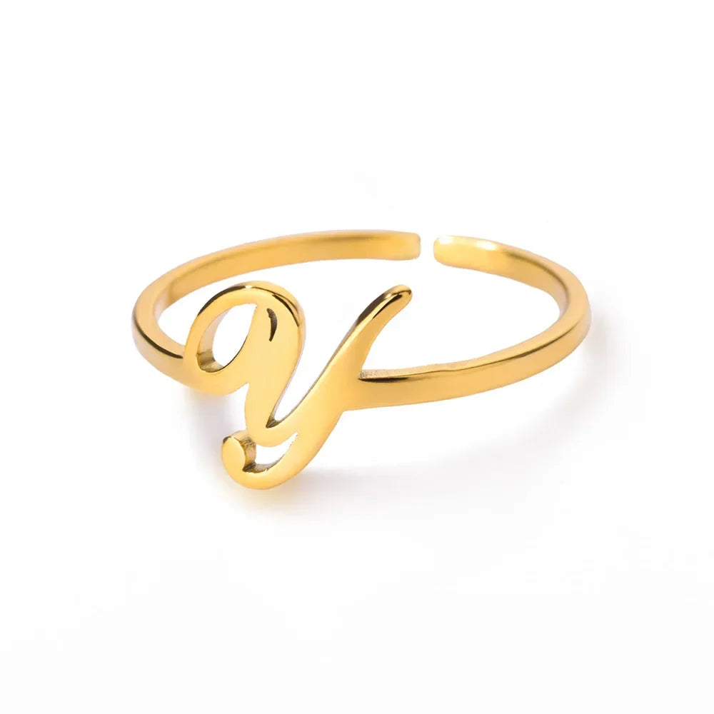 Signature Letter Ring
