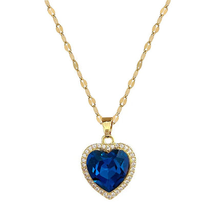 Azure Heart Necklace
