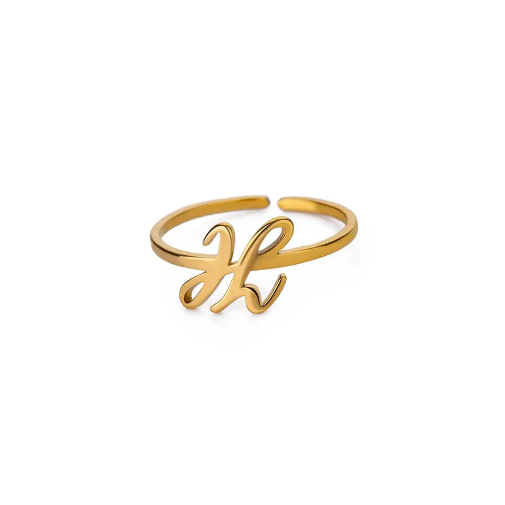 Signature Letter Ring