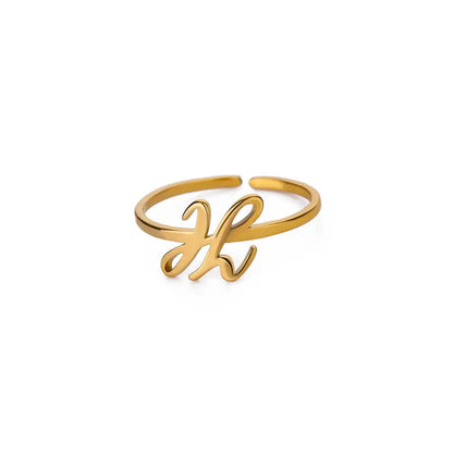 Signature Letter Ring