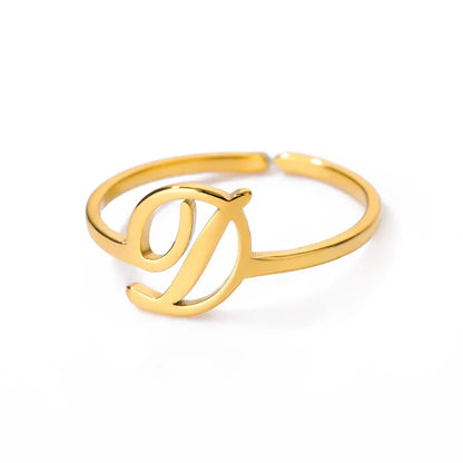 Signature Letter Ring
