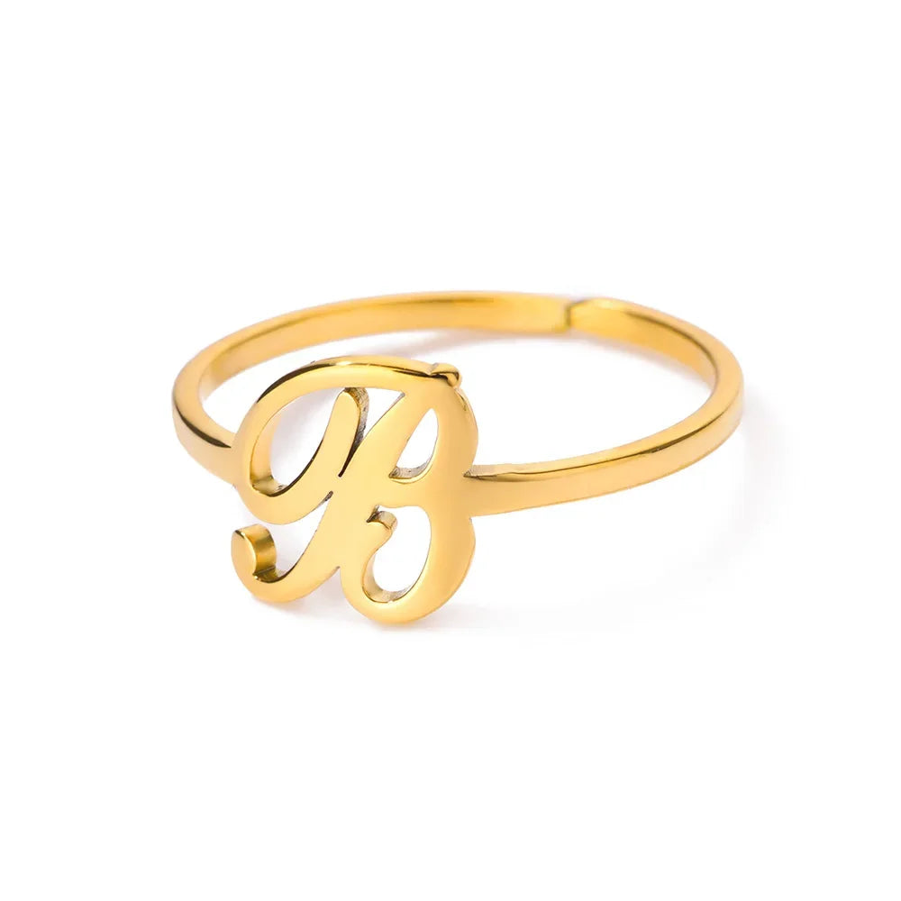 Signature Letter Ring